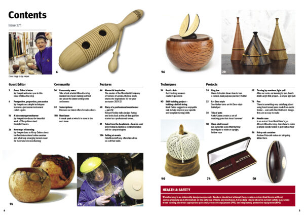 Woodturning 371 Contents