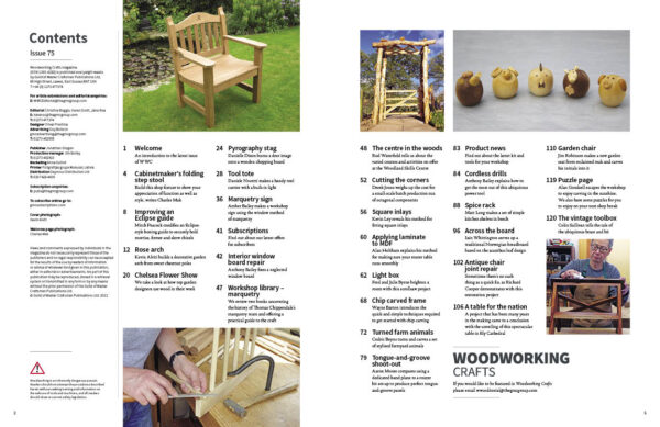 Woodworking Crafts 75 Contents