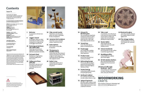 Woodworking Crafts 76 Contents