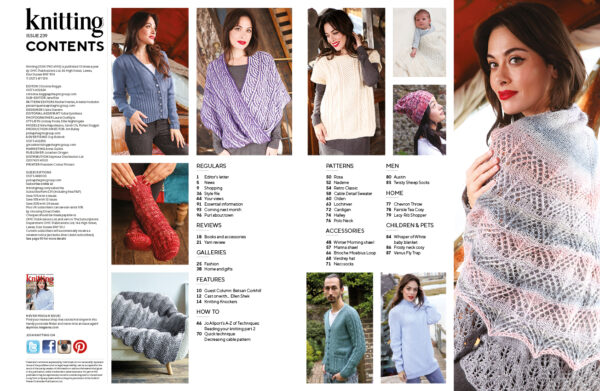 Knitting Magazine 239 Contents