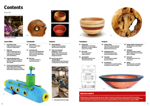 Woodturning 378 Contents