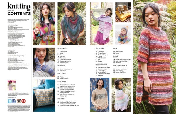 Knitting Magazine 240 Contents