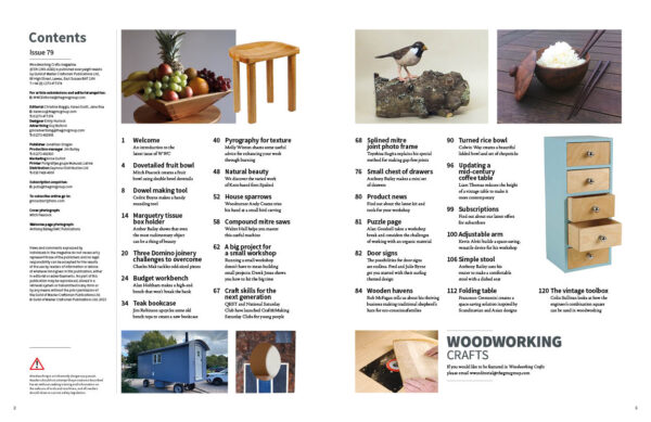 Woodworking Crafts 79 Contents
