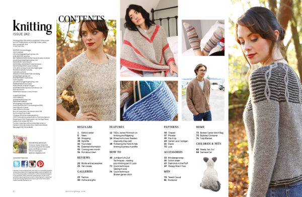Knitting Magazine 242 Contents