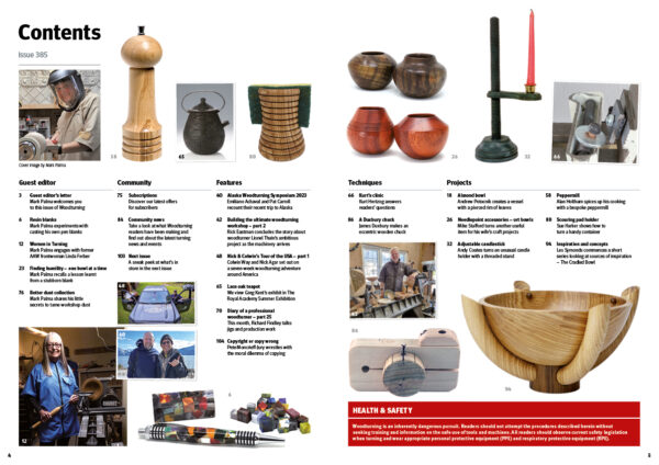Woodturning 385 Contents