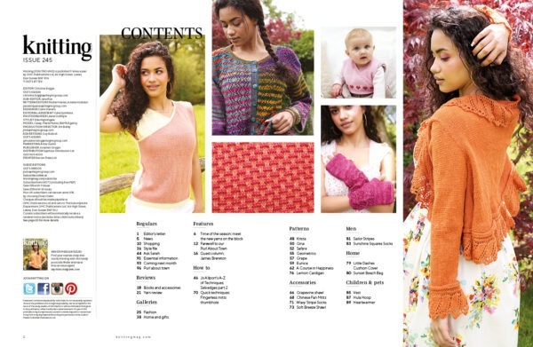 Knitting Magazine 245 Contents
