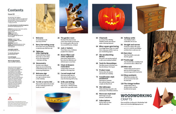 Woodworking Crafts 83 Contents