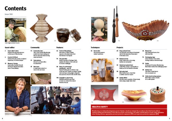 Woodturning 388 Contents
