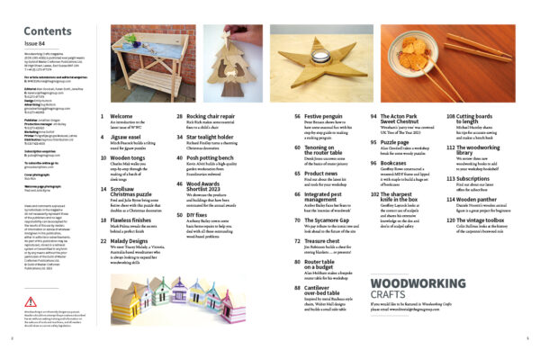 Woodworking Crafts 84 Contents