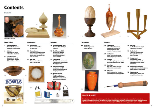 Woodturning 389 Contents