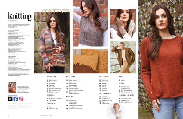 Knitting Magazine 250 Contents